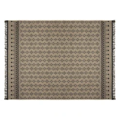 Tapis Rectangulaire Jute Noir Oasis 160x230 Atmosphera