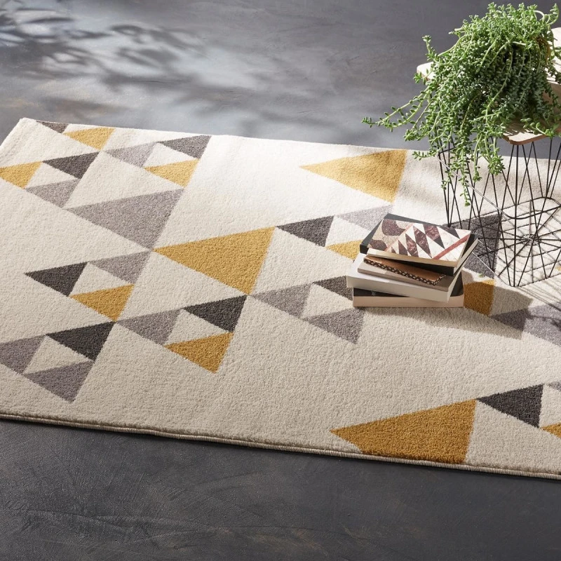 Tapis Triangle 120x170 Ilan Moutarde Atmosphera – Image 2